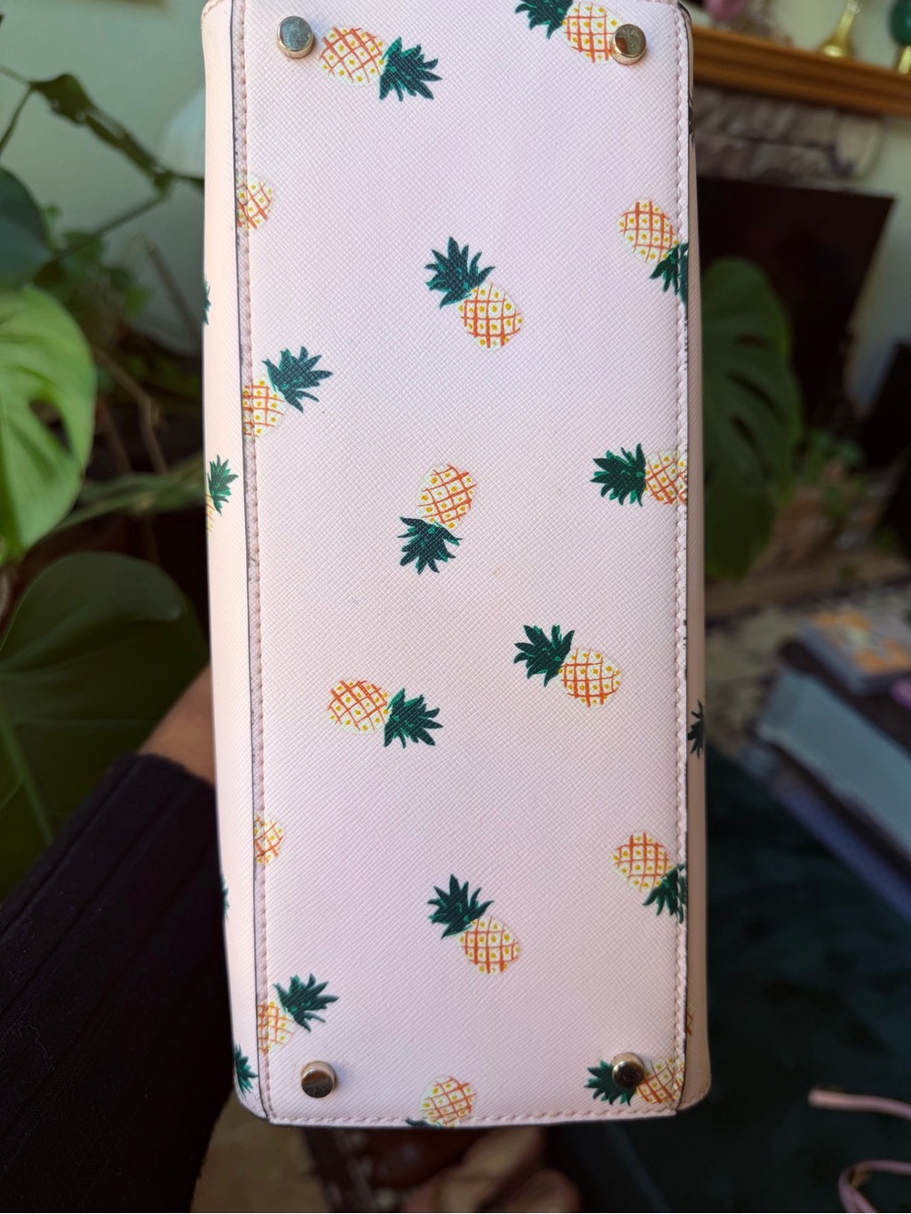 Kate Spade Pink Pineapple-print Satchel - Picture 5 of 15